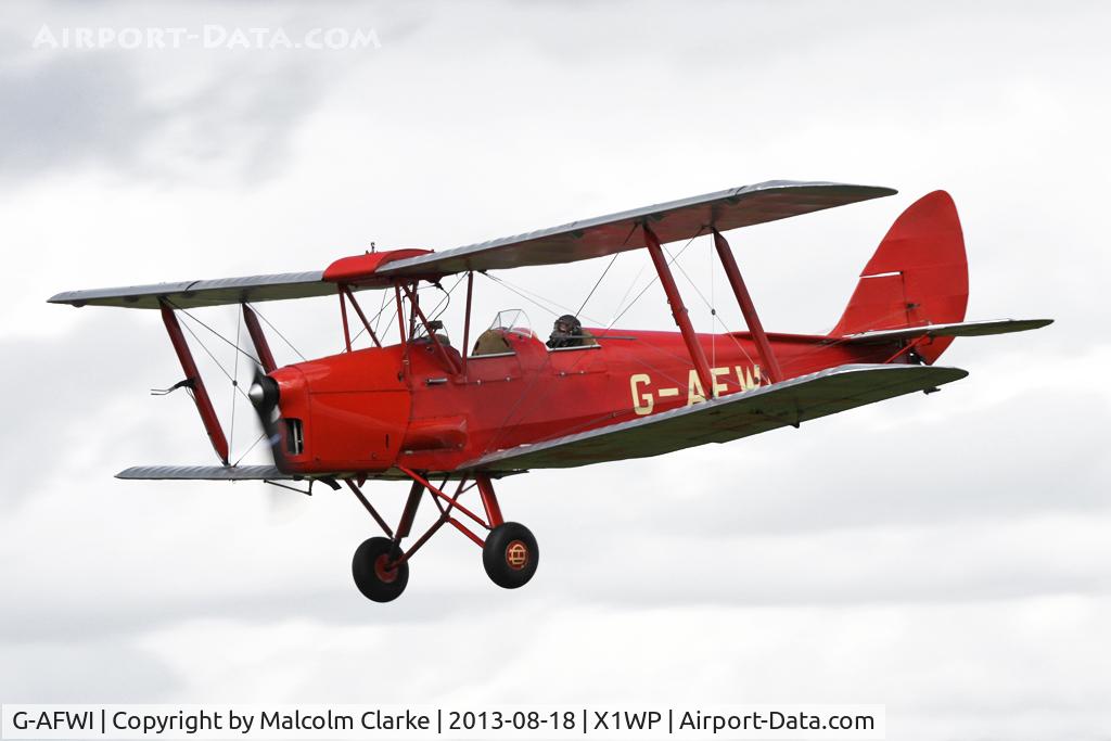 G-AFWI, 1939 De Havilland DH-82A Tiger Moth II C/N 82187, De Havilland DH-82A Tiger Moth II at The De Havilland Moth Club's 28th International Moth Rally at Woburn Abbey. August 2013.