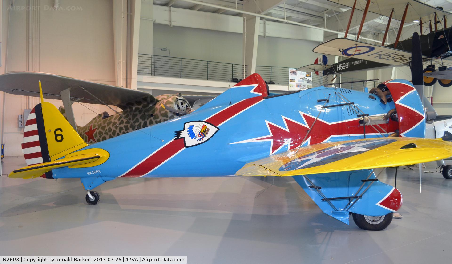 N26PX, 2006 Mayocraft Inc P-26D Replica C/N 32-06, P-26, Military Aviation Museum, Pungo, VA