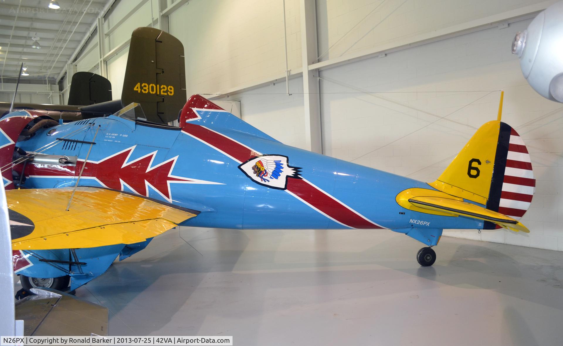 N26PX, 2006 Mayocraft Inc P-26D Replica C/N 32-06, P-26, Military Aviation Museum, Pungo, VA