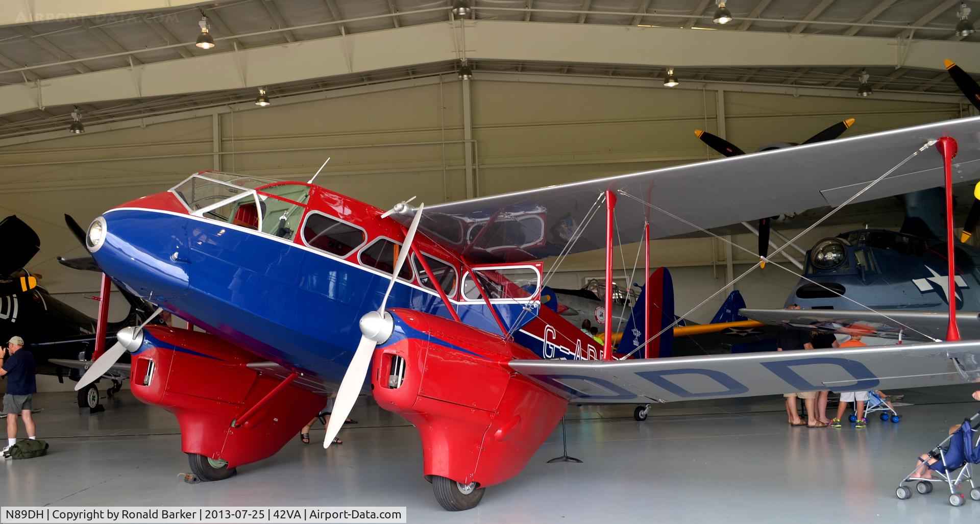 N89DH, 1944 De Havilland DH-89A Dominie/Dragon Rapide C/N 6709, G-ADDD, Military Aviation Museum, Pungo, VA