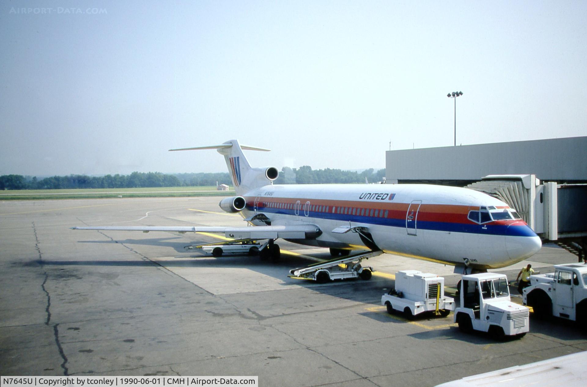 N7645U, 1969 Boeing 727-222 C/N 20039, United Airline's Boeing 727-222 N7645U S/N 20039 Year MFG 1969 Owner: Current Owner U Boats Parts Inc Certification Expiration Date 03/31/2012  Expired @ Port Columbus (CMH) June 1990