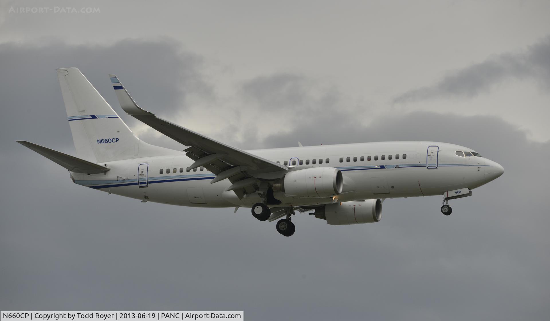 N660CP, 2008 Boeing 737-7BD C/N 36721, Arriving at Anchorage