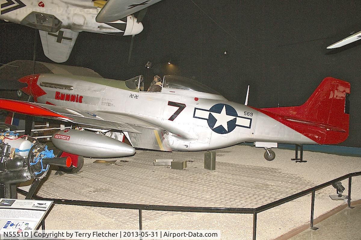 N5551D, North American P-51D Mustang C/N 4473683N, Exhibited at the Air and Space Museum , Balboa Park , San Diego , California