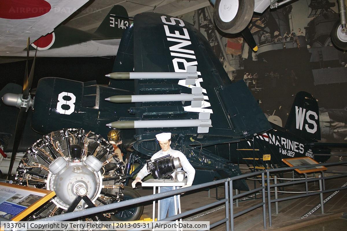 133704, 1953 Vought F4U-7 Corsair C/N Not found 133704, Exhibited at the Air and Space Museum , Balboa Park , San Diego , California
