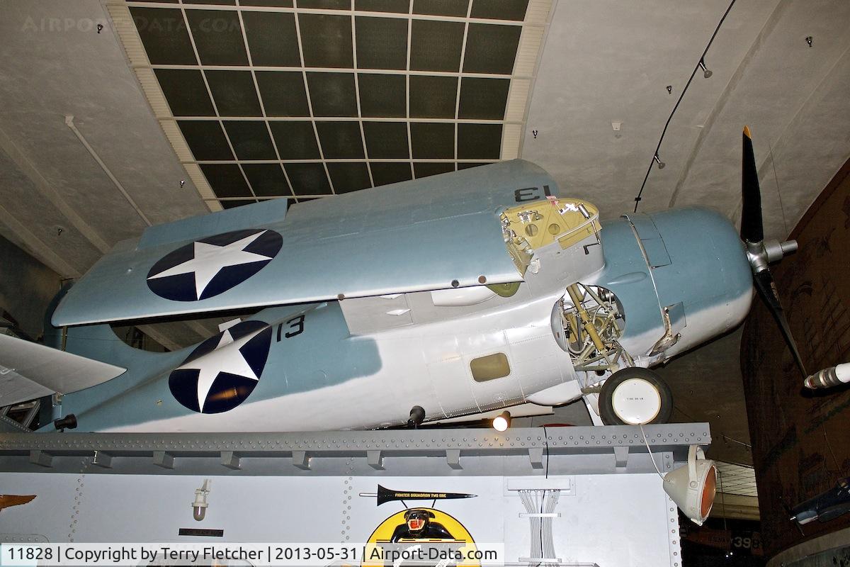 11828, 1942 Grumman F4F-4 Wildcat C/N 3523, Exhibited at the Air and Space Museum , Balboa Park , San Diego , California