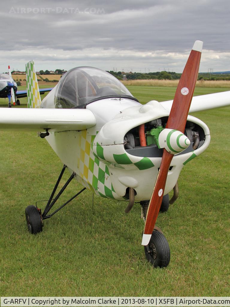 G-ARFV, 1962 Tipsy T-66 Nipper 2 C/N 44, Tipsy T-66 Nipper 2, Fishburn Airfield, August 2013.