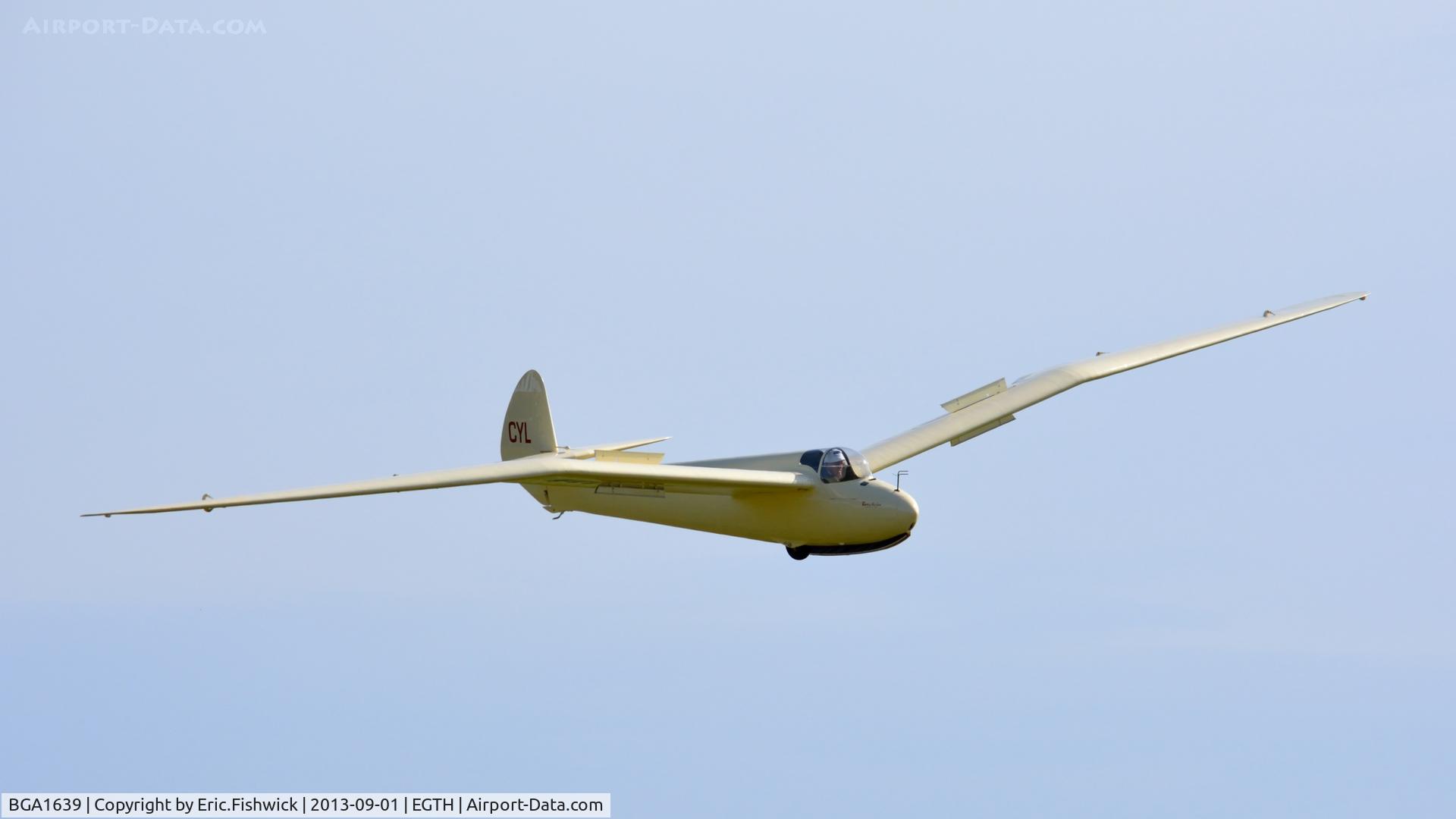 BGA1639, Schempp-Hirth Goppingen Go 3 Minimoa C/N 378, 43. CYL in display mode at The Shuttleworth Collection's 50th Anniversary Pagent Flying Day, September 2013.