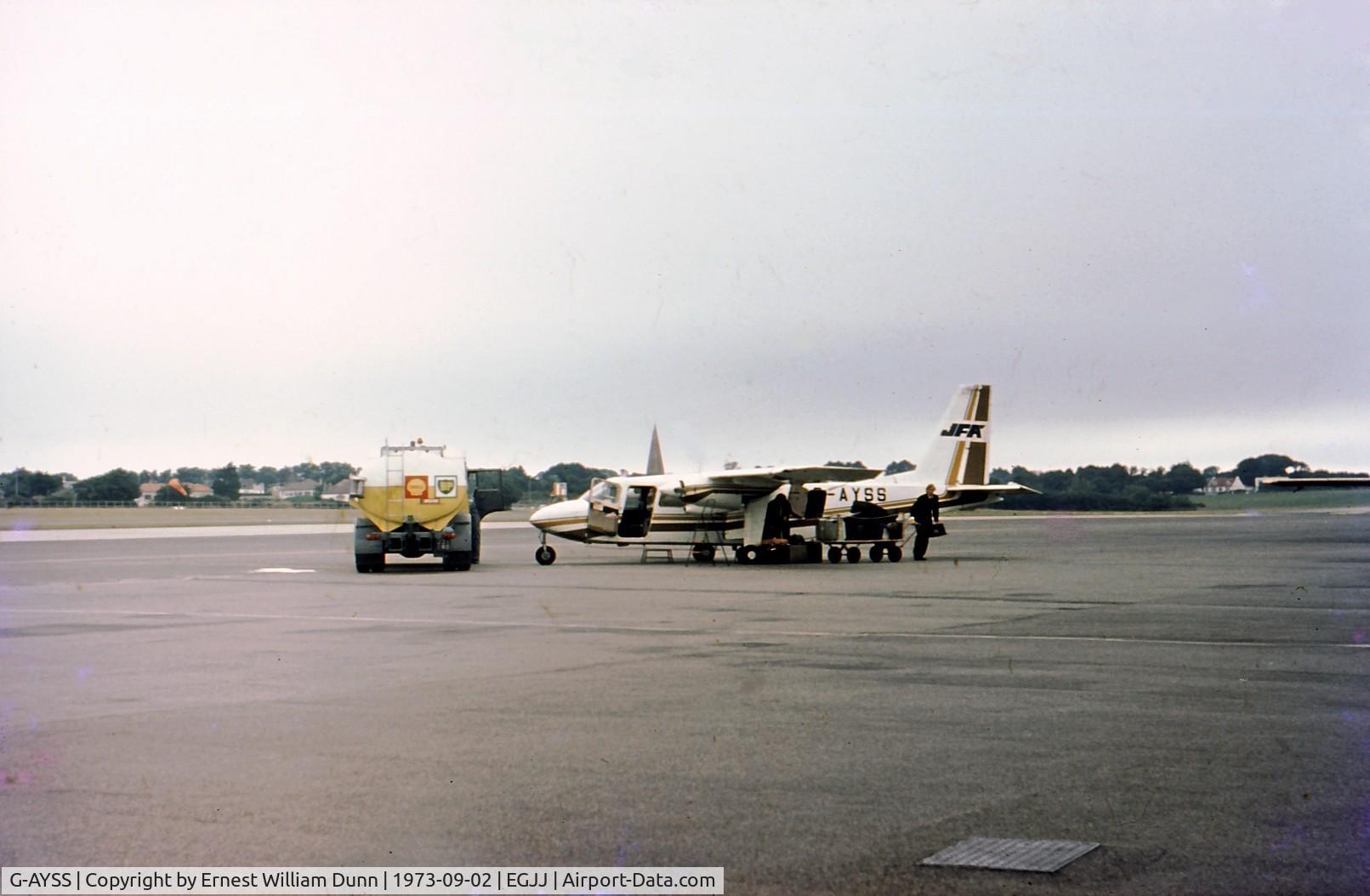 G-AYSS, 1972 Britten-Norman BN-2A-8 Islander C/N 646, The 0820 from Portsmouth to Jersey