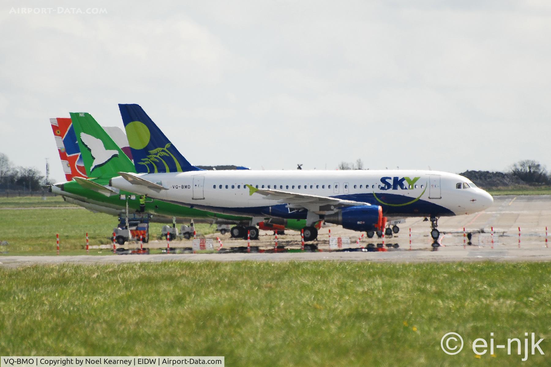 VQ-BMO, 2004 Airbus A319-111 C/N 2214, Seen stored at Dublin prior to delivery.