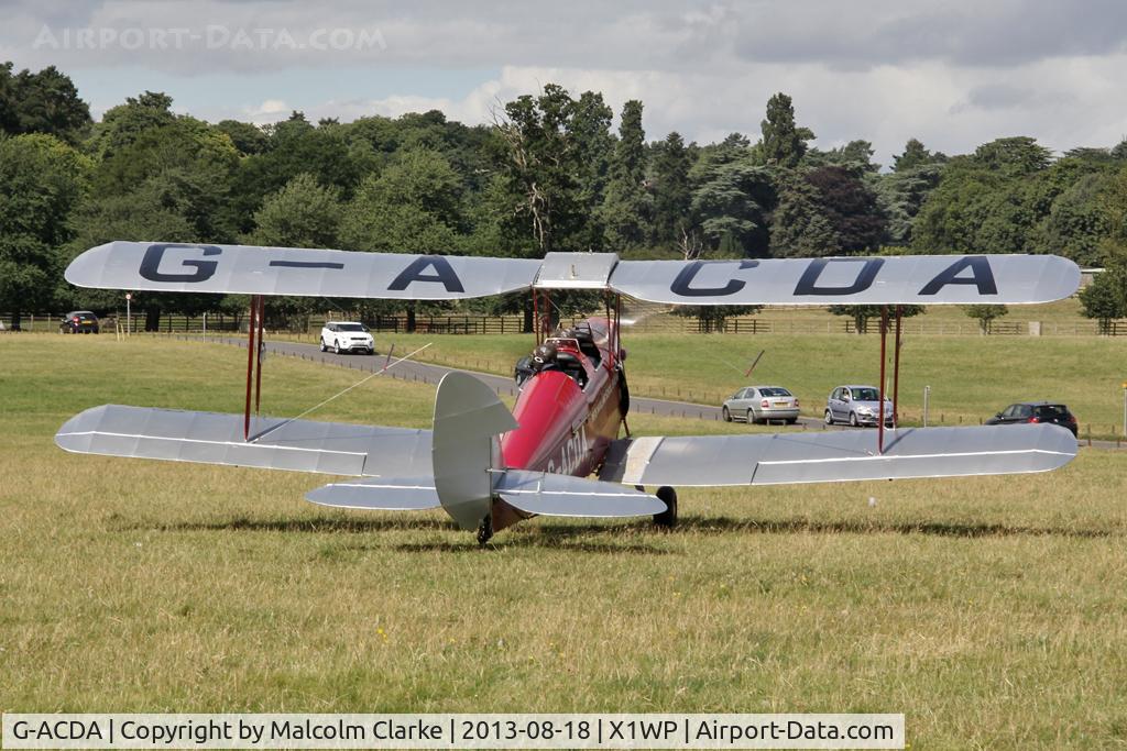 G-ACDA, 1934 De Havilland DH-82A Tiger Moth II C/N 3175, De Havilland DH-82A Tiger Moth II at The De Havilland Moth Club's 28th International Moth Rally at Woburn Abbey. August 2013.