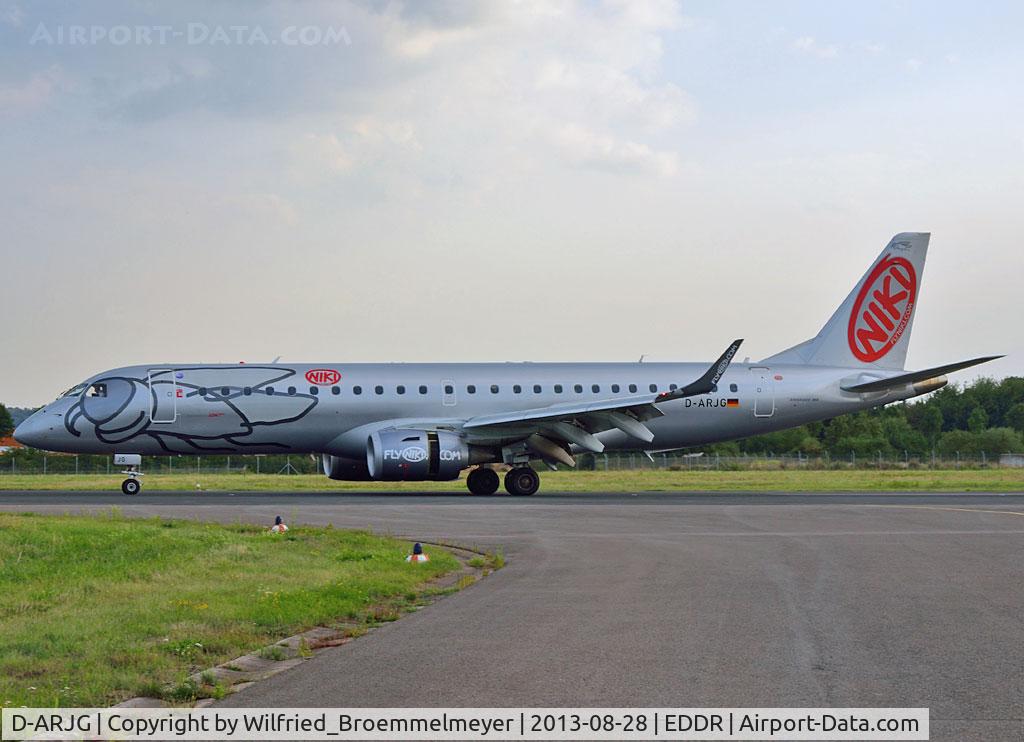D-ARJG, 2011 Embraer 190LR (ERJ-190-100LR) C/N 19000435, Coming from Berlin-Tegel (TXL).
