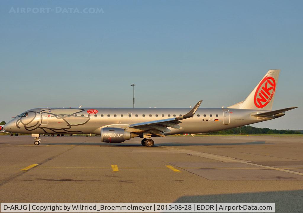 D-ARJG, 2011 Embraer 190LR (ERJ-190-100LR) C/N 19000435, Waiting for taxi clearance.