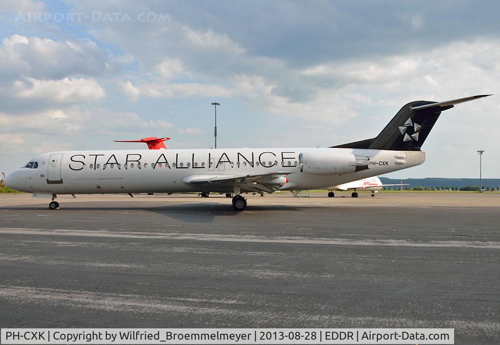 PH-CXK, 1990 Fokker 100 (F-28-0100) C/N 11313, After a testflight for the new operator Flywings (Romania).