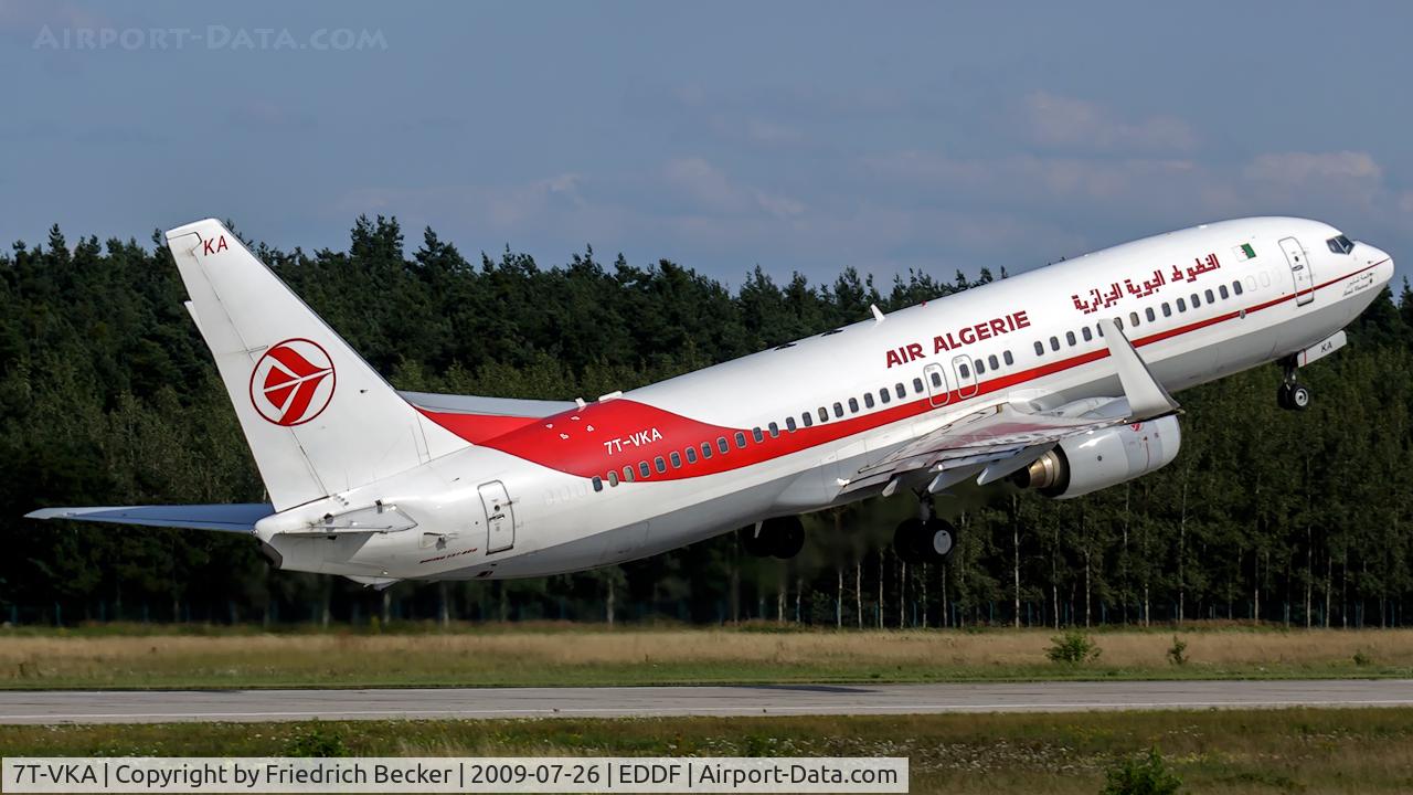 7T-VKA, 2005 Boeing 737-8D6 C/N 34164, departure via RW18W