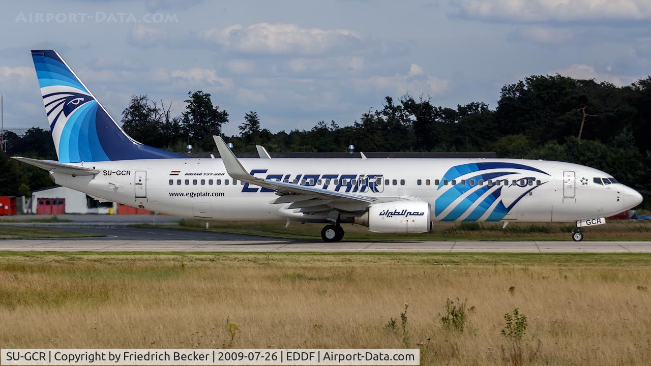 SU-GCR, 2009 Boeing 737-866 C/N 35562, departure via RW18W