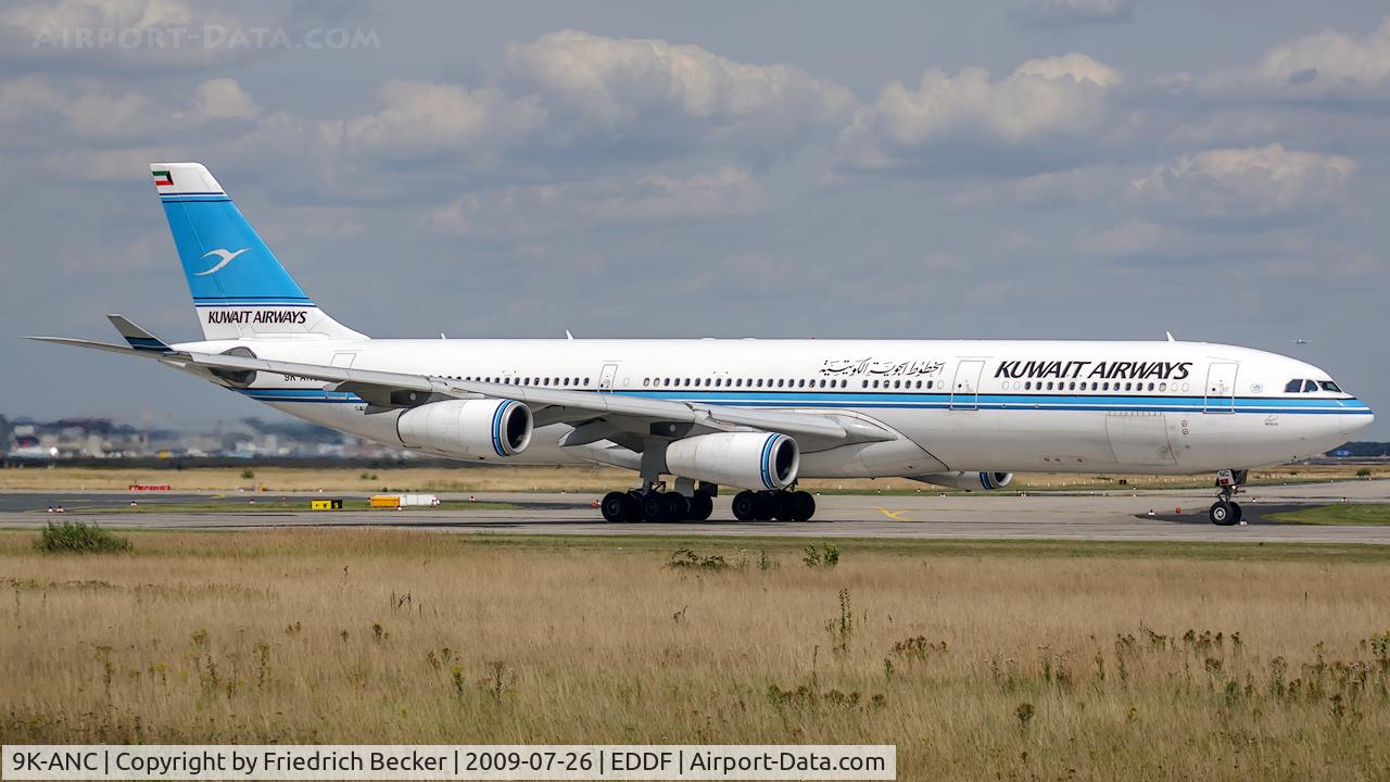 9K-ANC, 1995 Airbus A340-313 C/N 101, departure via RW18W