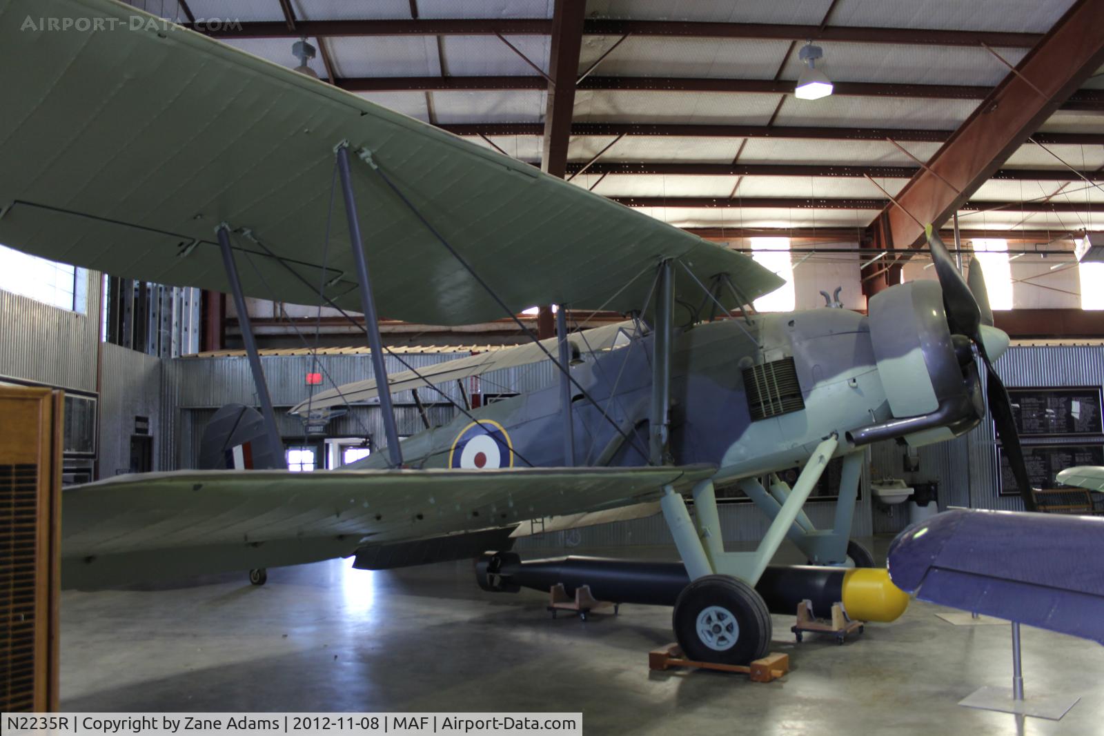 N2235R, Fairey Swordfish A/NA4 C/N A14250B15564, In the CAF hangar at Midland International