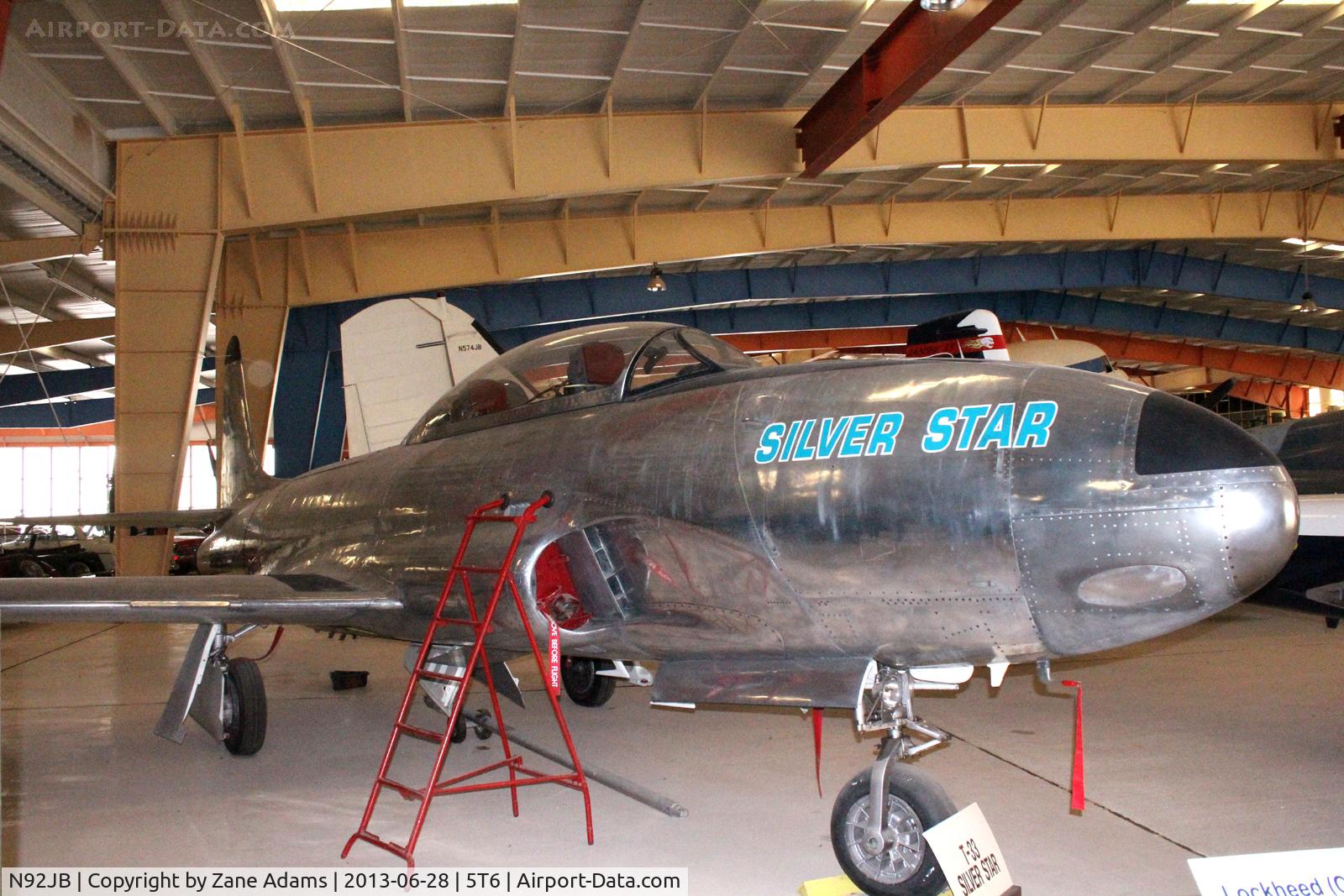 N92JB, 1957 Canadair T-33AN Silver Star 3 C/N T33-582, At the War Eagles Museum - Santa Teresa, NM