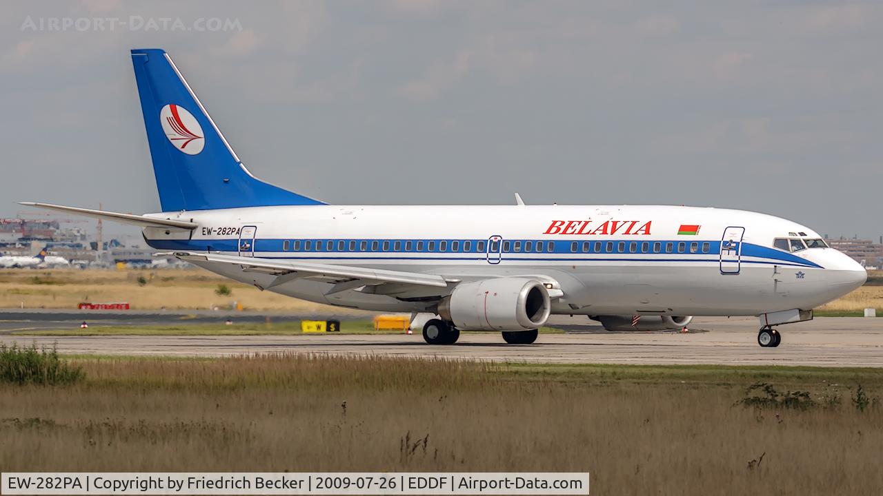 EW-282PA, 1995 Boeing 737-3Q8 C/N 26321, departure via RW18W