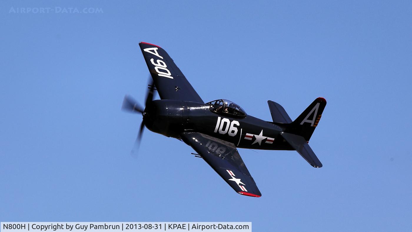 N800H, 1949 Grumman F8F-2 (G58) Bearcat C/N D.1126, 2013 6th Annual Vintage Aircraft Weekend at the Historic Flight Foundation located at Payne Field