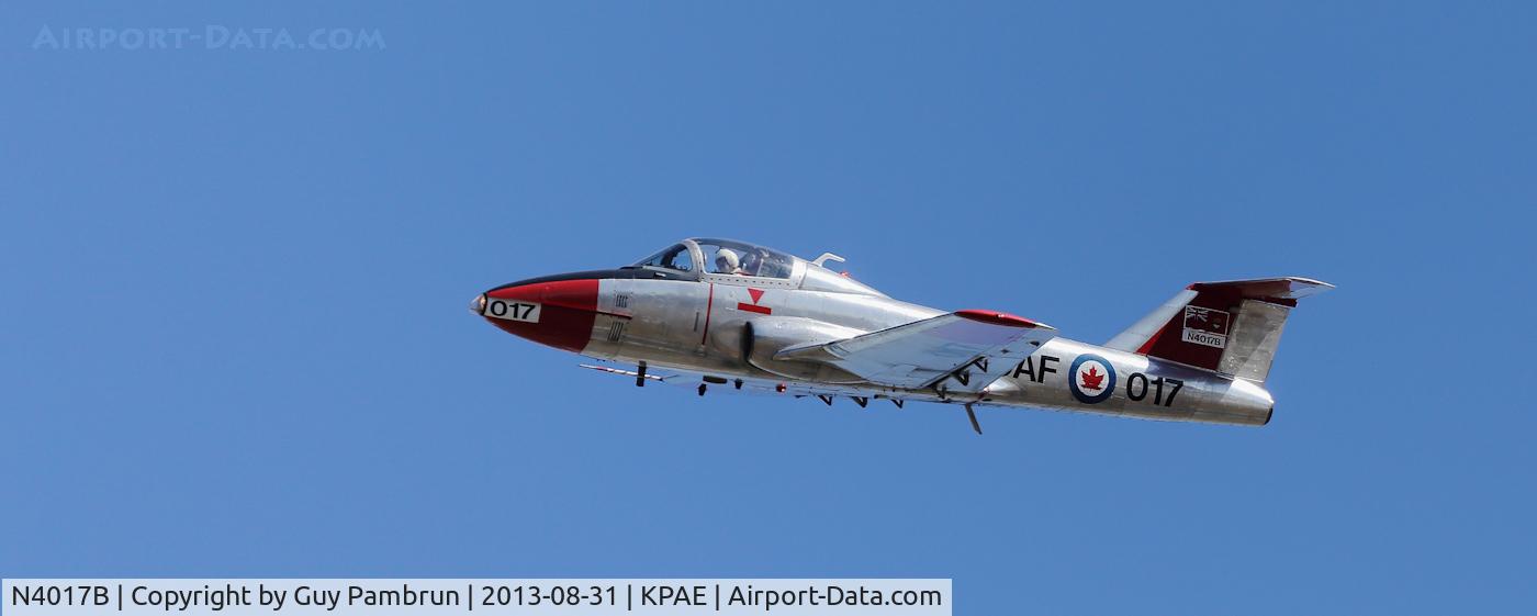 N4017B, 1964 Canadair CT-114 Tutor C/N 26017, 2013 6th Annual Vintage Aircraft Weekend at the Historic Flight Foundation located at Payne Field