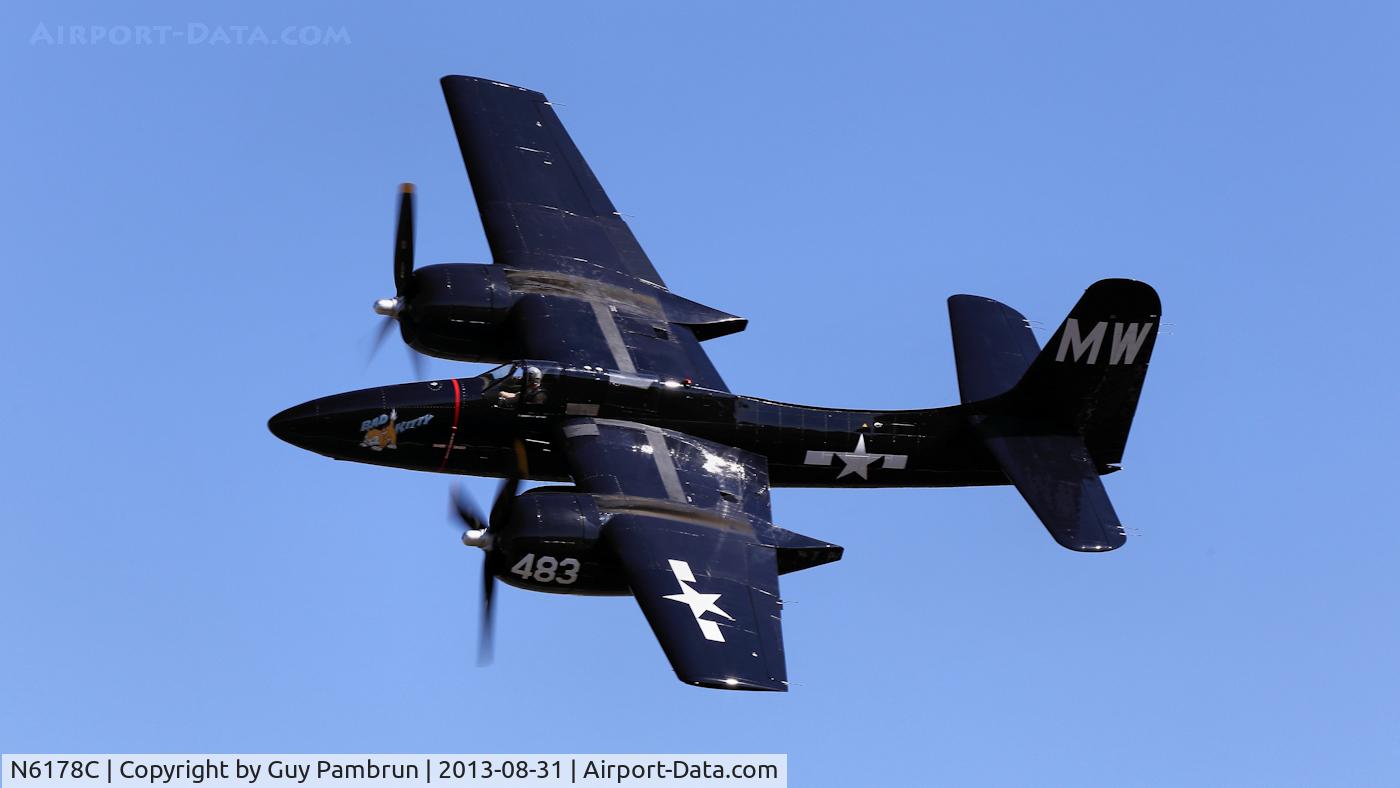 N6178C, Grumman F7F-3 Tigercat C/N C.225, 2013 6th Annual Vintage Aircraft Weekend at the Historic Flight Foundation located at Payne Field