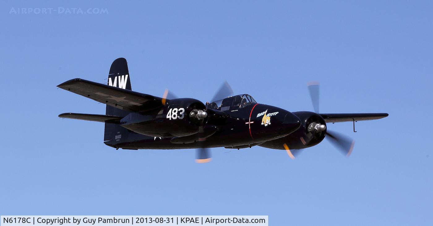 N6178C, Grumman F7F-3 Tigercat C/N C.225, 2013 6th Annual Vintage Aircraft Weekend at the Historic Flight Foundation located at Payne Field
