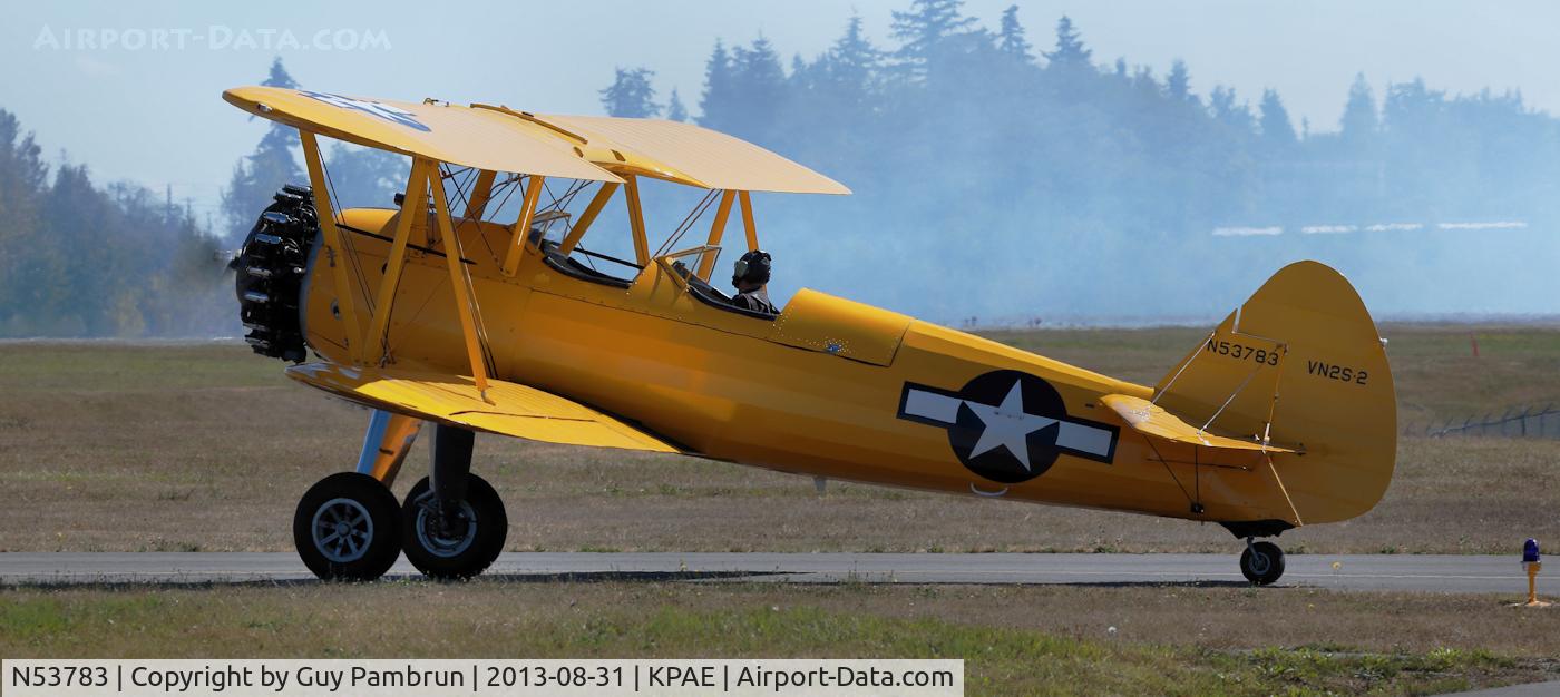 N53783, 1941 Boeing A75 C/N 75-1685, 2013 6th Annual Vintage Aircraft Weekend at the Historic Flight Foundation located at Payne Field