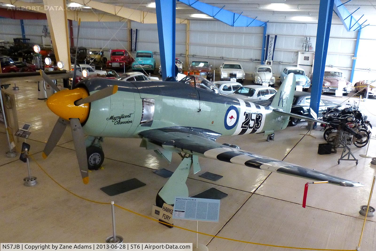 N57JB, 1948 Hawker Fury FB.10 C/N 37703 (ISS23), At the War Eagles Museum - Santa Teresa, NM