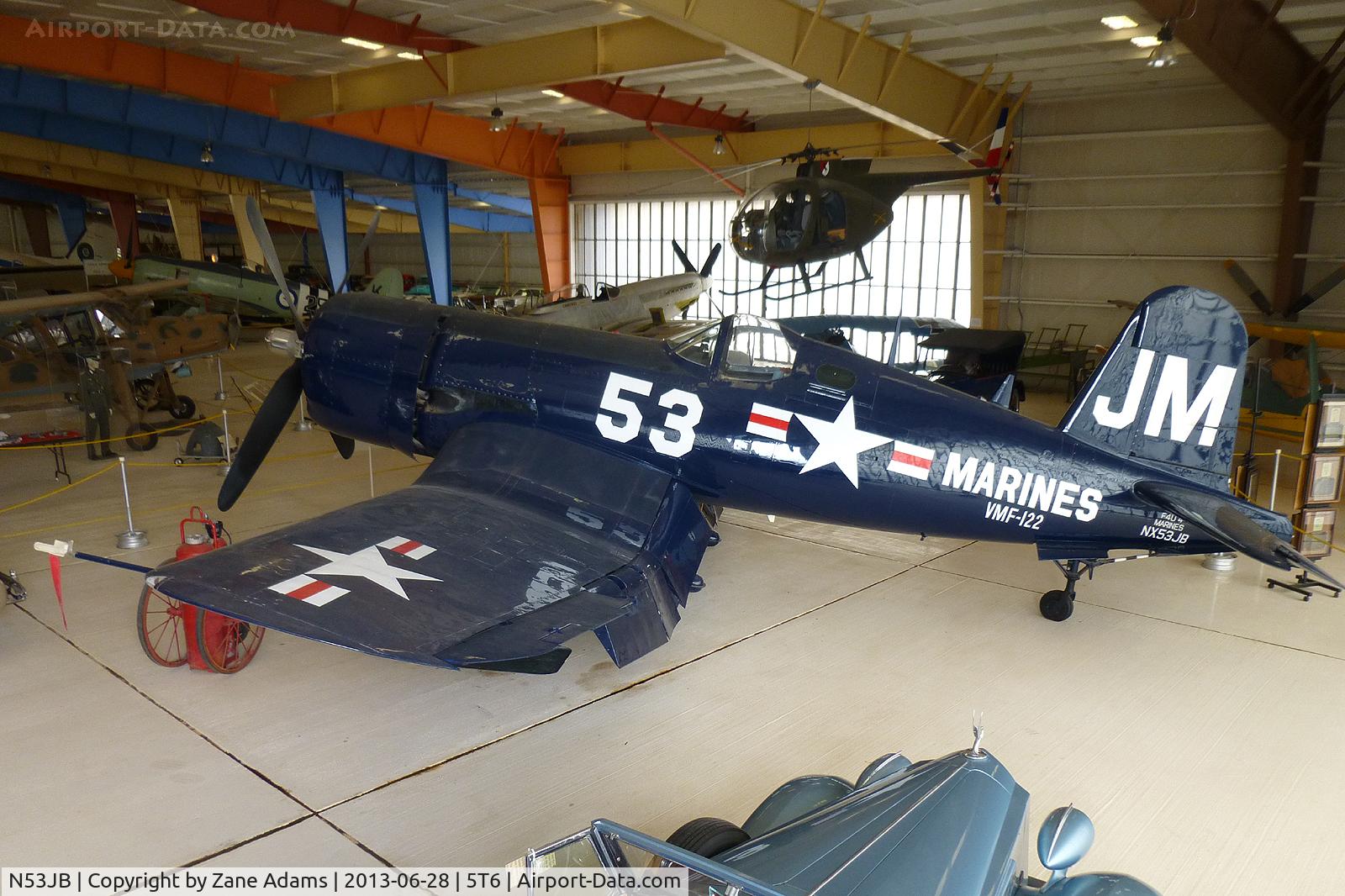 N53JB, 1942 Vought F4U-4 Corsair C/N 8423, At the War Eagles Museum - Santa Teresa, NM