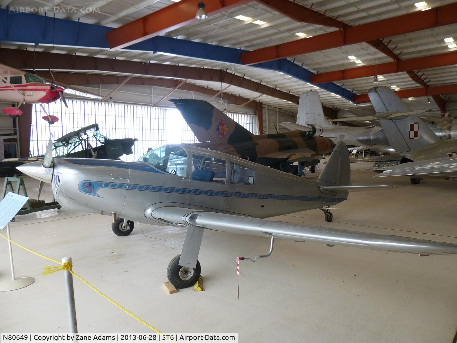 N80649, 1946 Globe GC-1B Swift C/N 1054, At the War Eagles Museum - Santa Teresa, NM