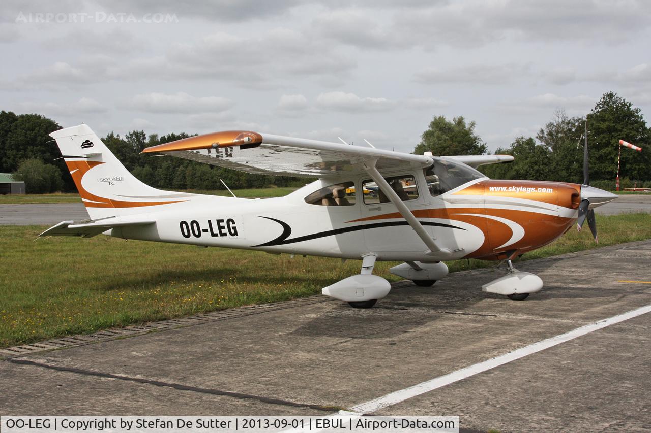 OO-LEG, 2009 Cessna T182T Turbo Skylane C/N T18208931, Parked at Vliegclub Ursel.