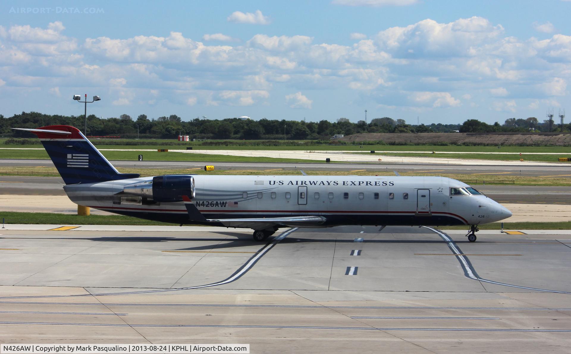 N426AW, 2002 Bombardier CRJ-200LR (CL-600-2B19) C/N 7669, CL-600-2B19
