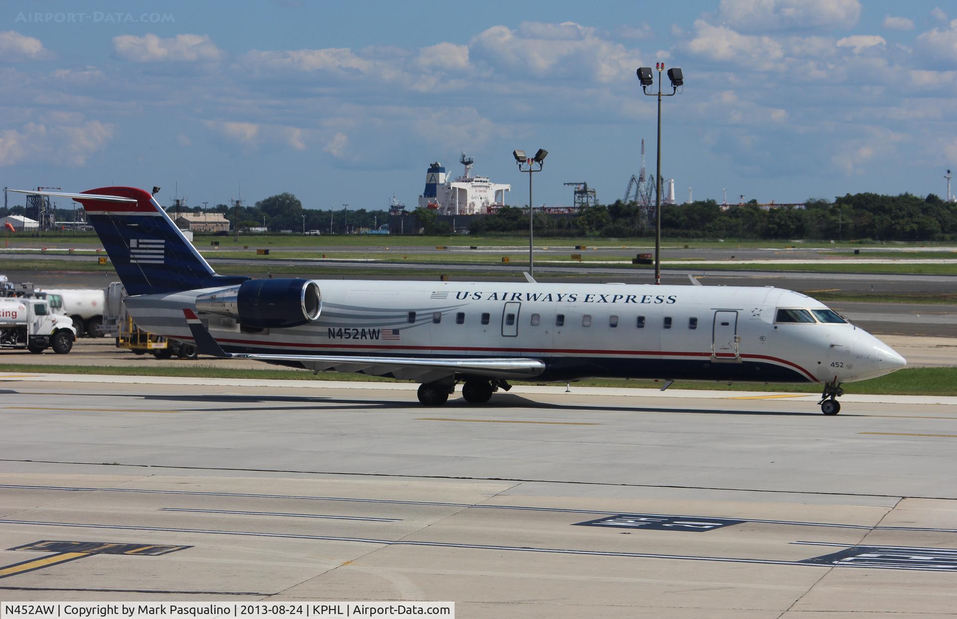 N452AW, 2003 Bombardier CRJ-200LR (CL-600-2B19) C/N 7835, CL-600-2B19