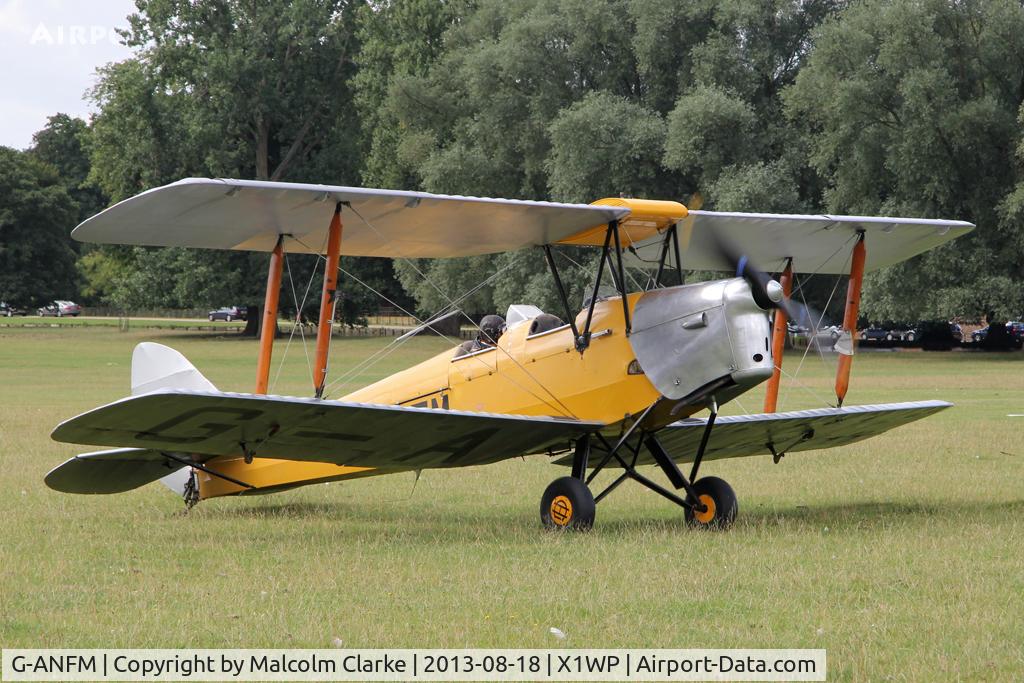 G-ANFM, 1941 De Havilland DH-82A Tiger Moth II C/N 83604, De Havilland DH-82A Tiger Moth II at The De Havilland Moth Club's 28th International Moth Rally at Woburn Abbey. August 2013.