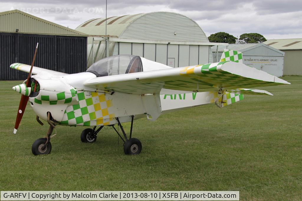 G-ARFV, 1962 Tipsy T-66 Nipper 2 C/N 44, Tipsy T-66 Nipper 2, Fishburn Airfield August 2013.