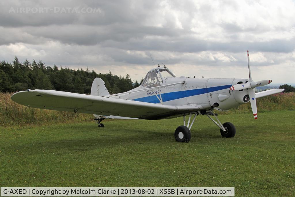 G-AXED, 1965 Piper PA-25-235 Pawnee C/N 25-3586, Piper PA-25-235 Pawnee, Sutton Bank Airfield, August 2013.