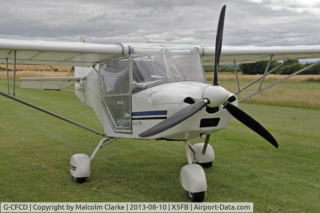 G-CFCD, 2007 Skyranger Swift 912S(1) C/N BMAA/HB/554, Skyranger Swift 912S(1), Fishburn Airfield, August 2013.