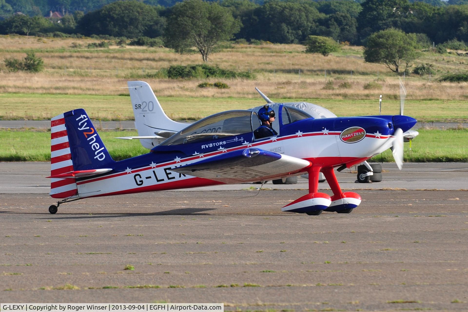 G-LEXY, 2010 Vans RV-8 C/N 303-14756, Visiting RV-8 part of the RV8TORS aerobatic display team.