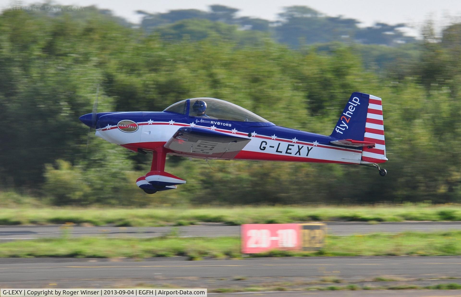 G-LEXY, 2010 Vans RV-8 C/N 303-14756, Visiting RV-8, part of the RV8TORS aerobatic display team.