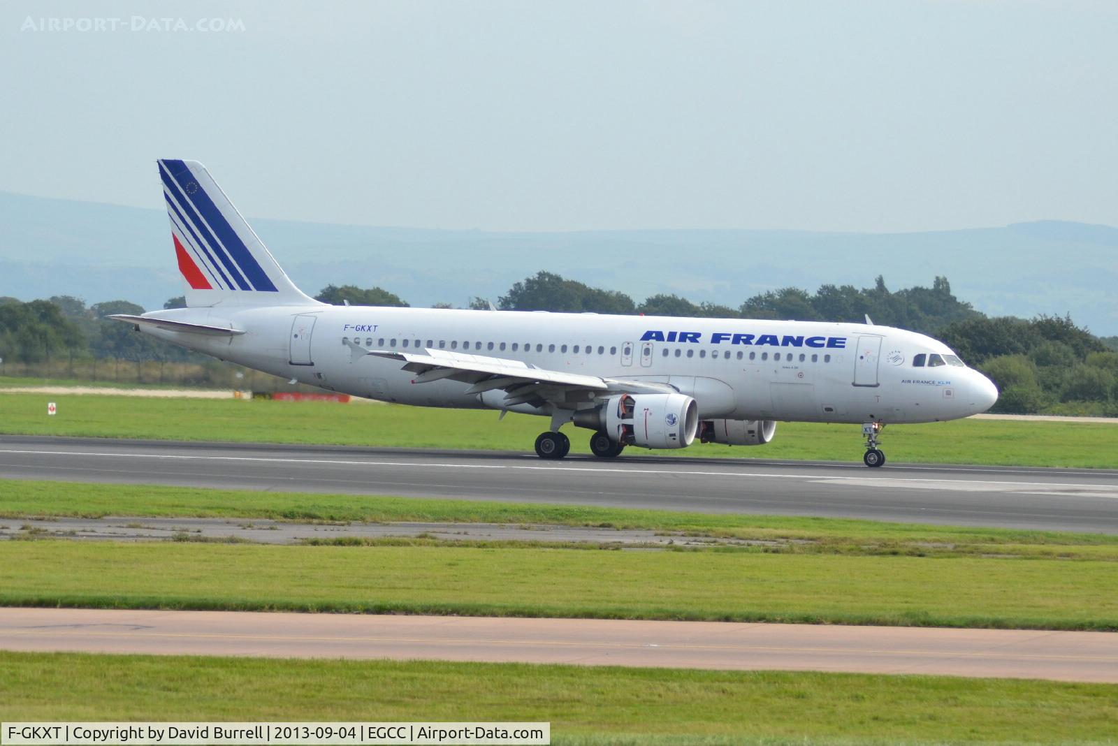 F-GKXT, 2009 Airbus A320-214 C/N 3859, Air France Airbus A320-214 landed Manchester Airport.