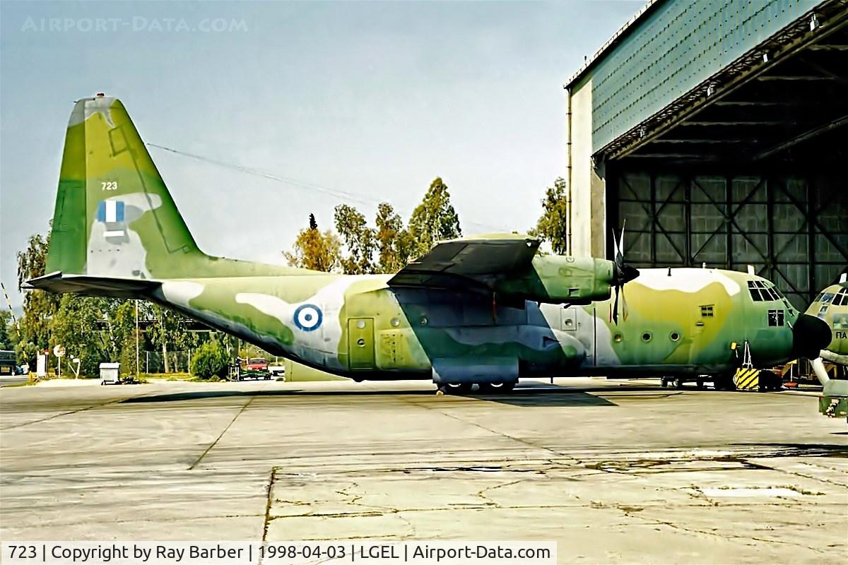 723, 1959 Lockheed C-130B Hercules C/N 282-3518, Lockheed C-130B Hercules [3518] (Greek Air Force) Elefsis~SX 03/04/1998