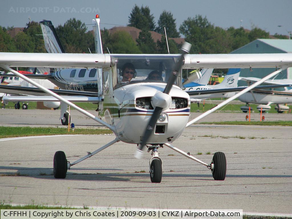 C-FFHH, 1974 Cessna 150L C/N 15075237, This little Cessna holds a dear place in my heart because I trained in it for my PPL back in 1985 with Toronto Airways here at its home base. It spent most of its life training pilots until moving to London, Ontario in 2012. Note the pilot's heights.