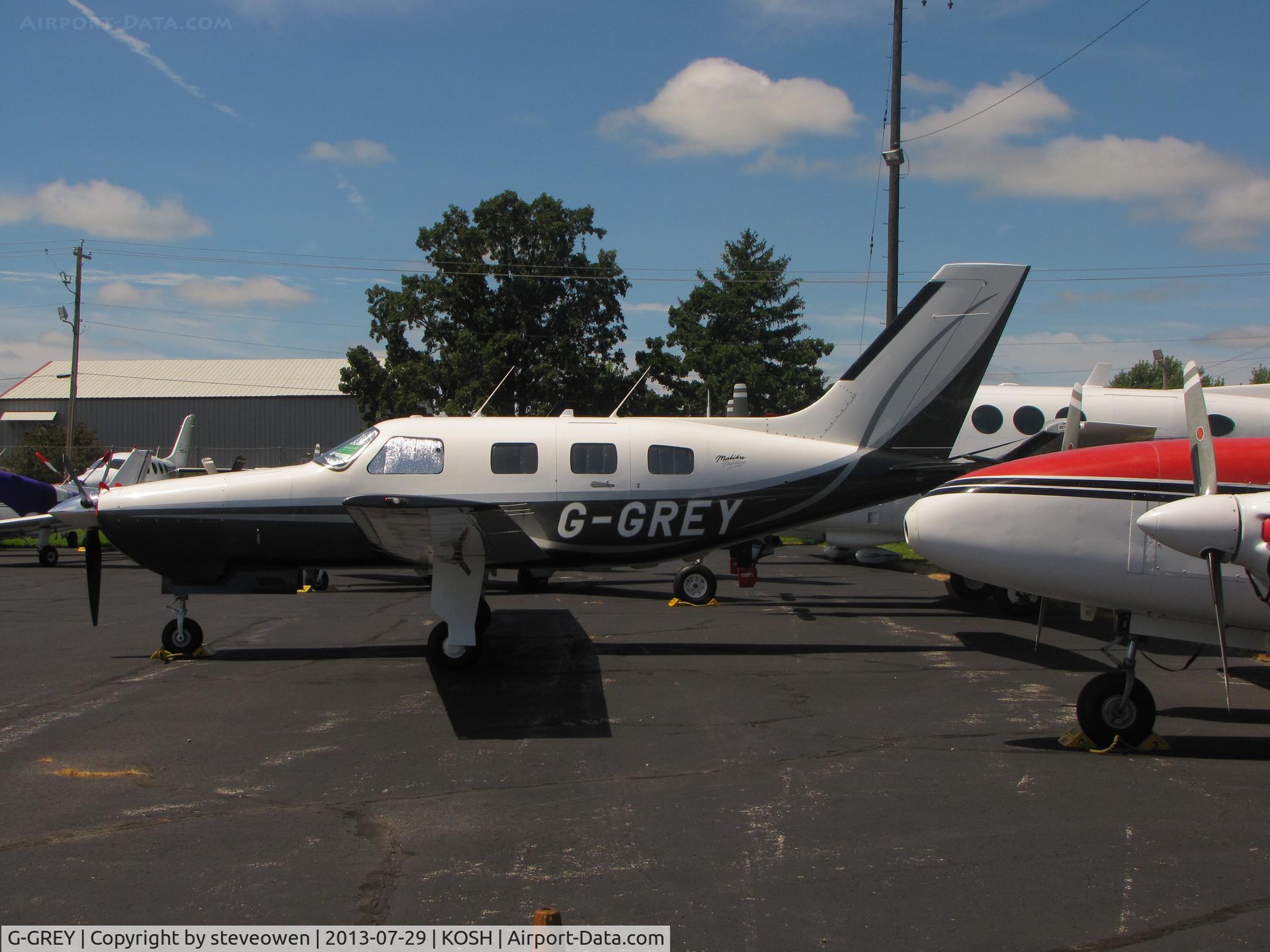 G-GREY, 1998 Piper PA-46-350P Malibu Mirage C/N 4636155, The only UK visiting a/c I saw at Oshkosh 2013