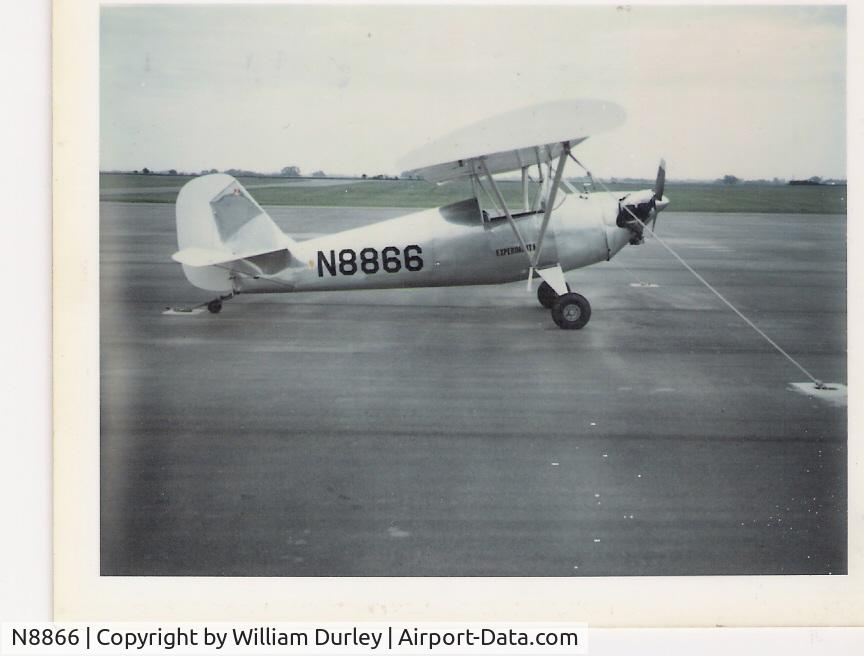 N8866, 1970 Durley DURL-E-AIRE BD-1 C/N 1, 1970 Durl-e-aire, one-of-a-kind open cockpit, parasol wing home built aircraft.   Built by William Durley of Canton Il.