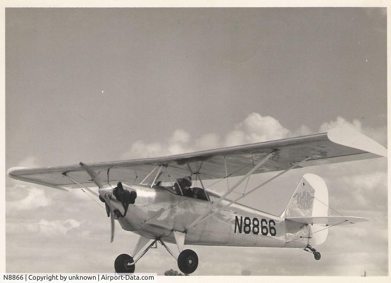 N8866, 1970 Durley DURL-E-AIRE BD-1 C/N 1, Jayne Shiek flying after purchase in 1973