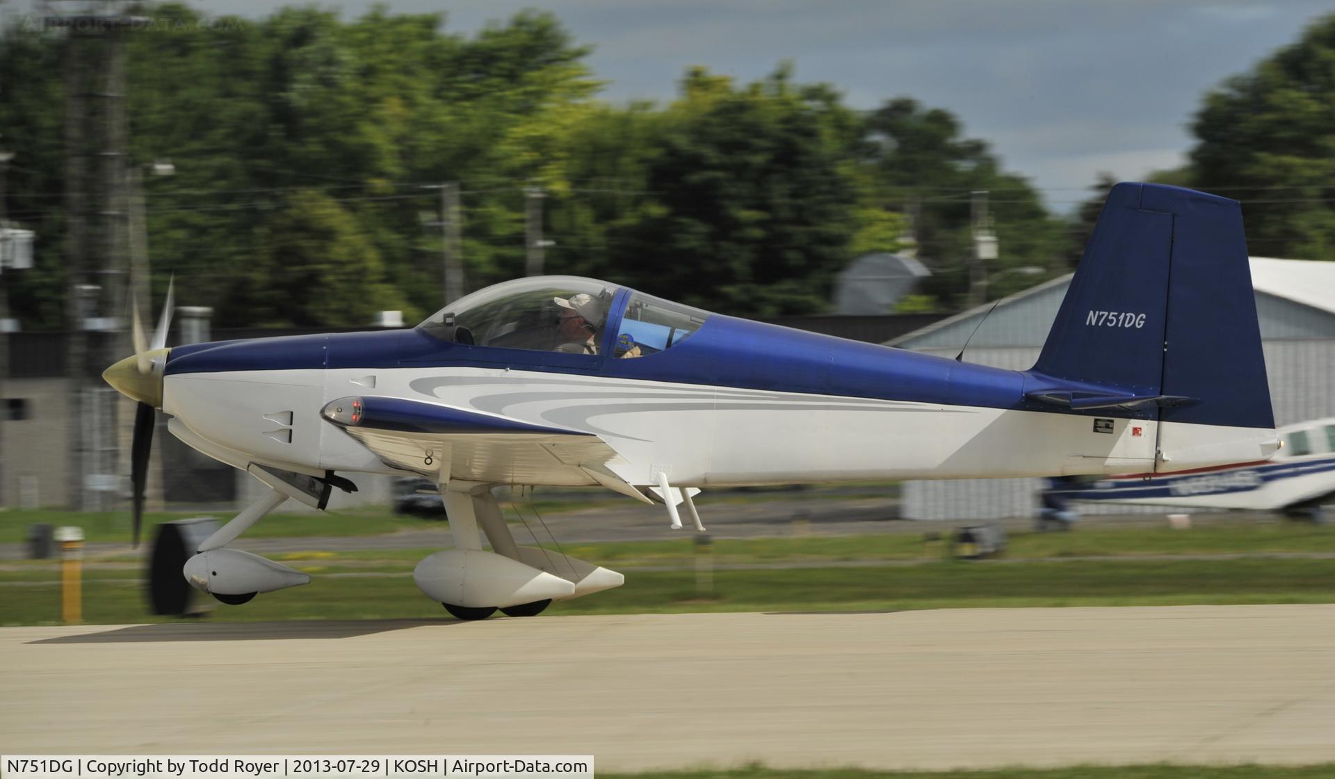 N751DG, 2008 Vans RV-7 C/N 72381, Airventure 2013