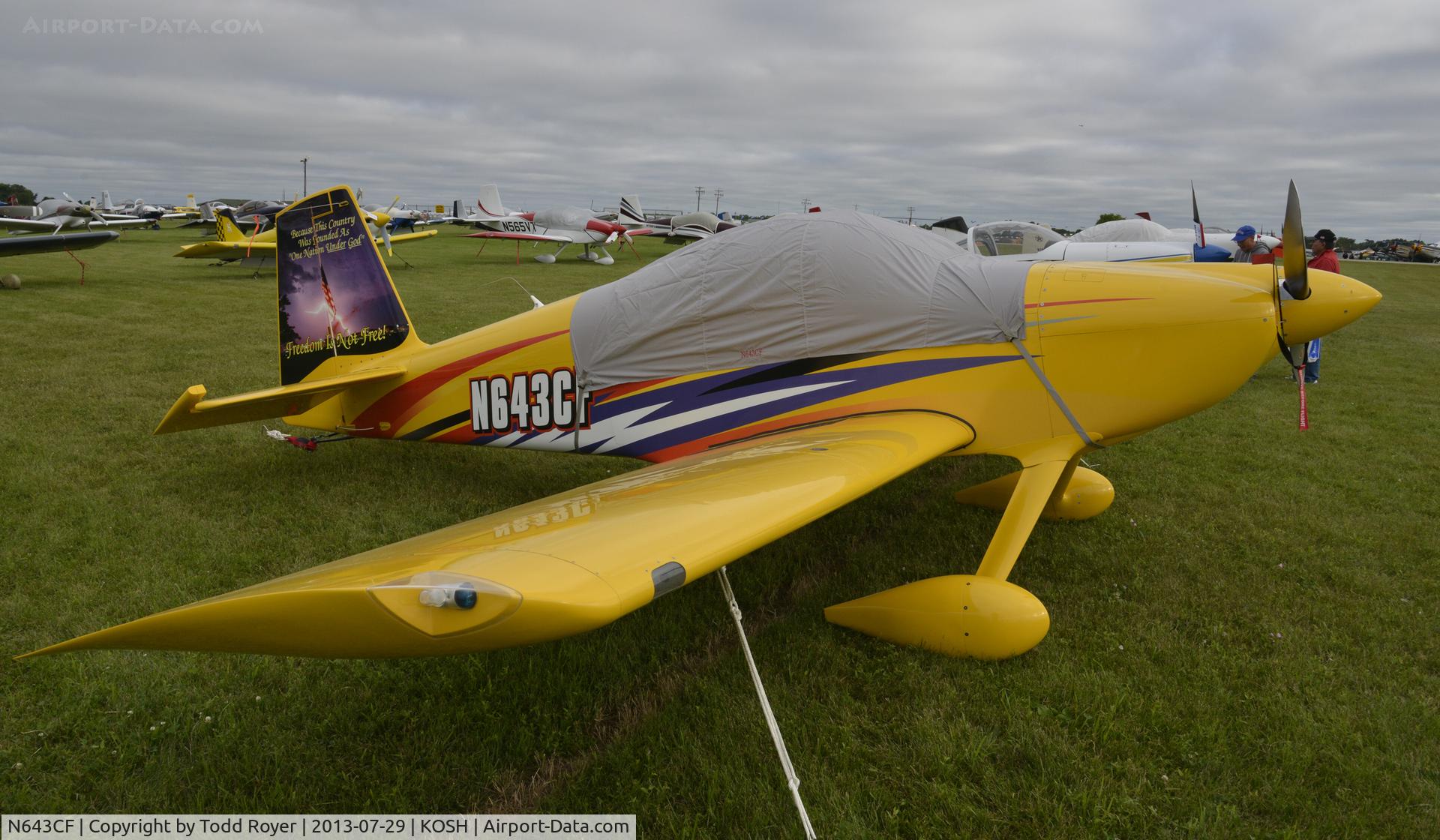 N643CF, 2007 Vans RV-6 C/N 24772, Airventure 2013