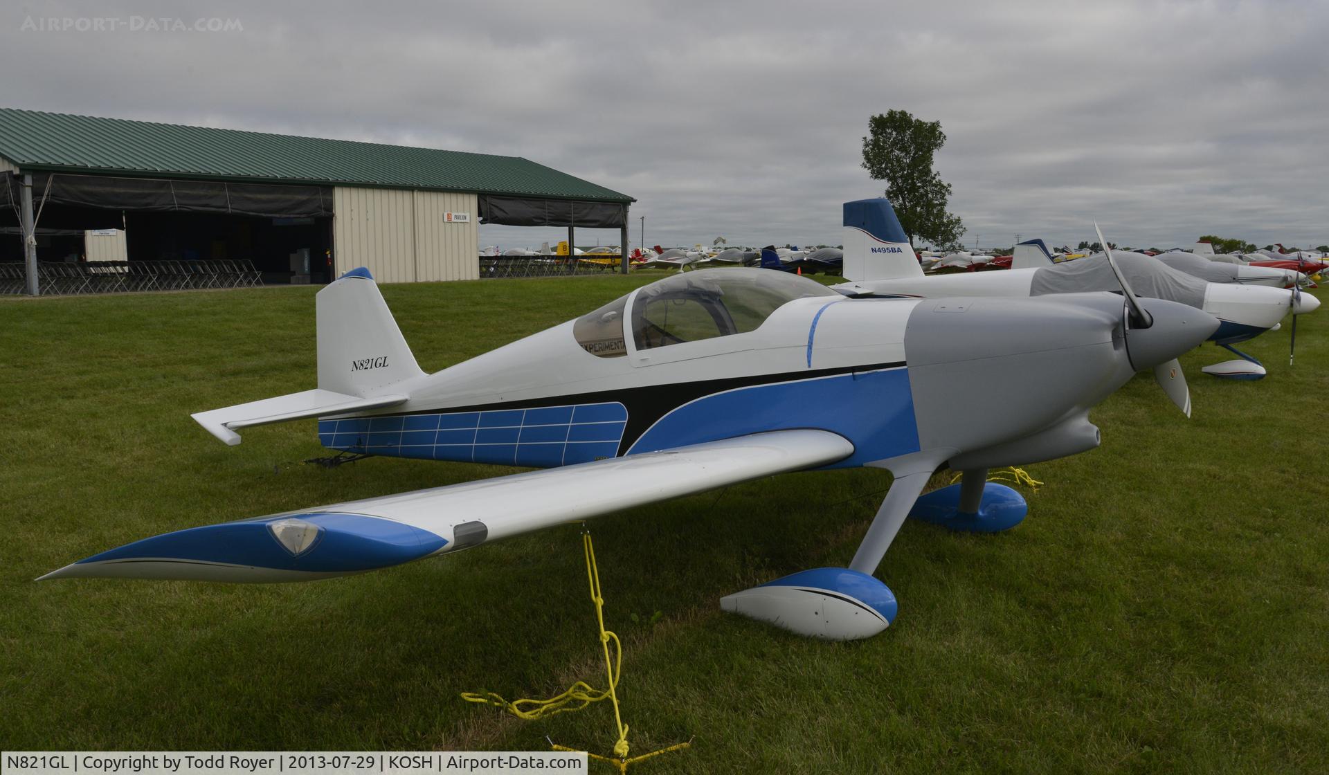 N821GL, Vans RV-6A C/N 21206, Airventure 2013