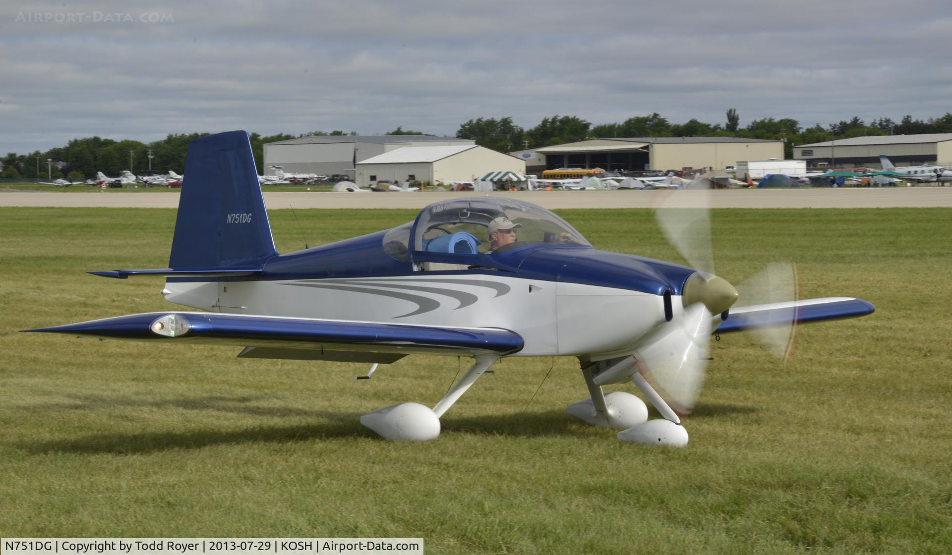 N751DG, 2008 Vans RV-7 C/N 72381, Airventure 2013
